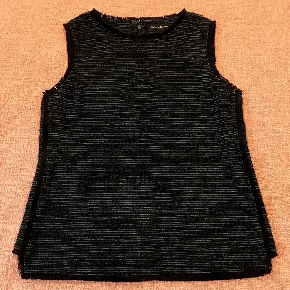 Banana Republic med wm’s light tweed Textured Sleeveless Blouse